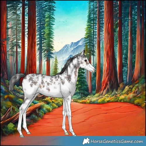 Horse Color:Brown Sabino 
