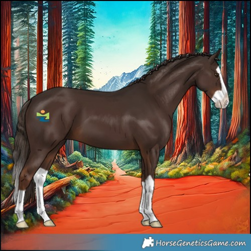 Horse Color:Liver Chestnut Splash 