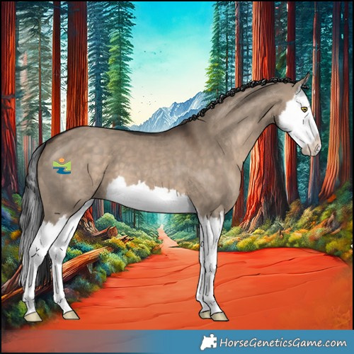 Horse Color:Brown Dun Splash 