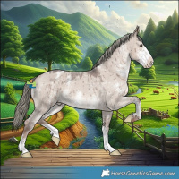 Horse Color:Liver Red Dun Mushroom Sabino Varnish Brindle