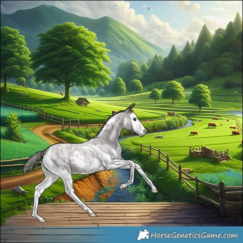 Horse Color:White Spotted Liver Red Roan Splash Rabicano 