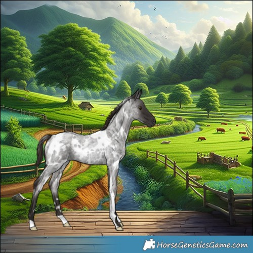 Horse Color:White Spotted Liver Red Roan Rabicano 