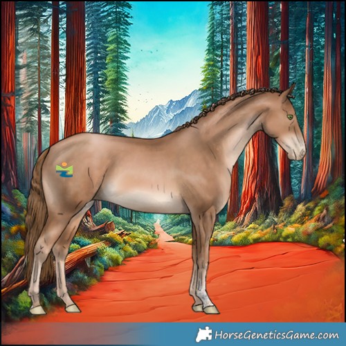 Horse Color:Liver Chestnut Pearl Sabino 