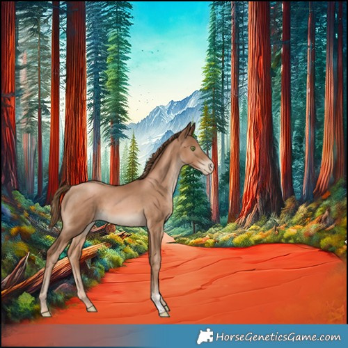 Horse Color:Liver Chestnut Pearl Sabino 