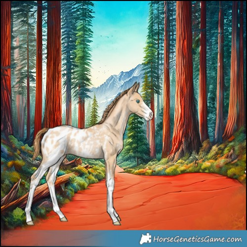 Horse Color:Smoky Black Pearl Sabino Appaloosa 