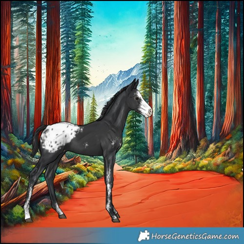Horse Color:Black Sabino Appaloosa 