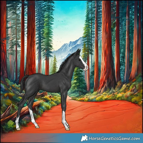 Horse Color:Black Splash 