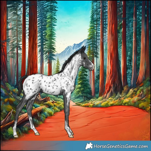 Horse Color:Black Sabino Appaloosa