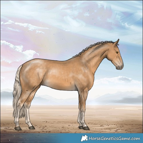 Horse Color:Palomino Mushroom