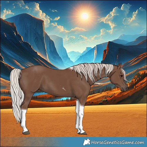 Horse Color:Silver Black Tobiano