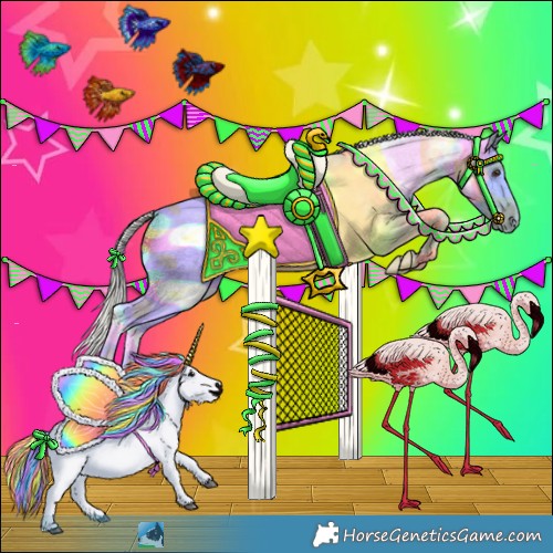 Horse Color:White Spotted Liver Chestnut Mushroom Sabino