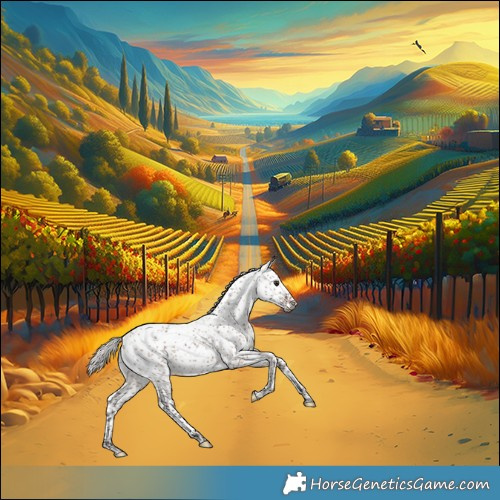 Horse Color:Silver Brown Dun Sabino 