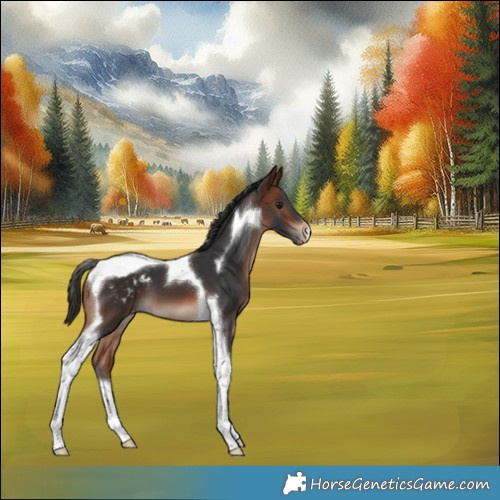 Horse Color:Bay Tobiano Appaloosa
