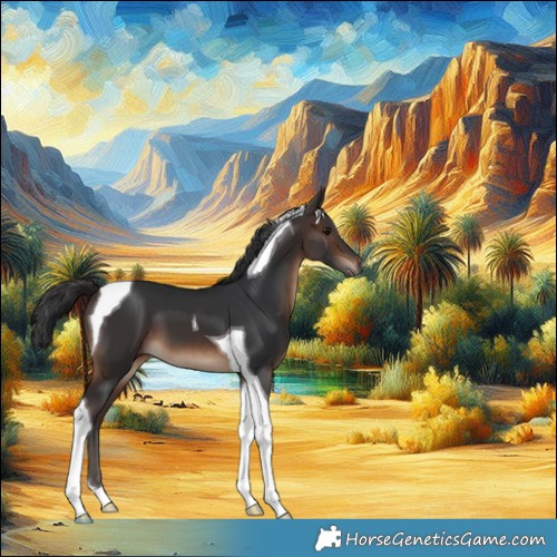 Horse Color:Brown Tobiano 