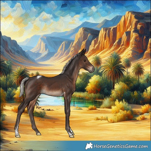 Horse Color:Silver Brown Tobiano Rabicano