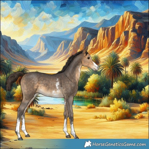 Horse Color:Buckskin Sabino 