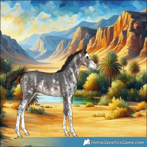 Horse Color:Brown Sabino 