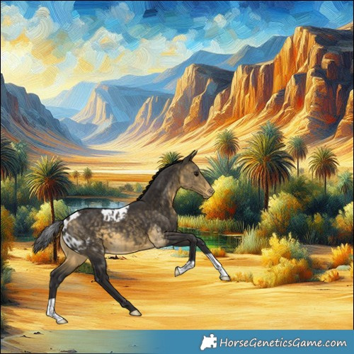 Horse Color:Buckskin Skewed Appaloosa 