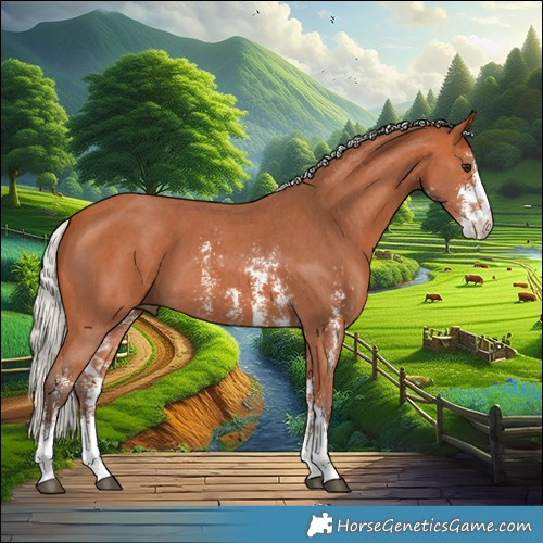 Horse Color:Silver Bay Sabino 