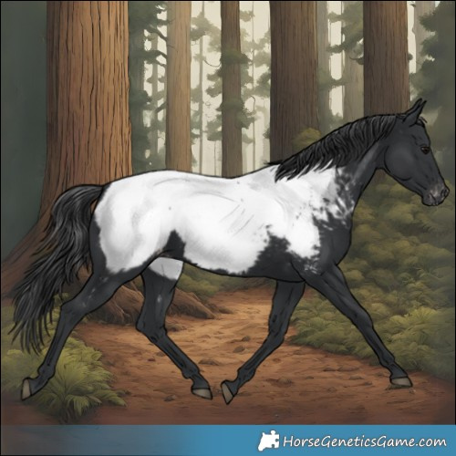 Horse Color:Black Appaloosa 