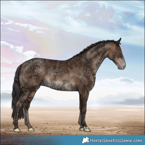Horse Color:Sable Champagne Ice Rabicano