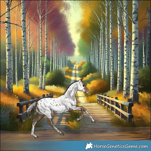 Horse Color:Powder White Silver Smoky Black Appaloosa