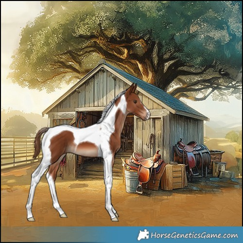 Horse Color:Chestnut Tobiano 