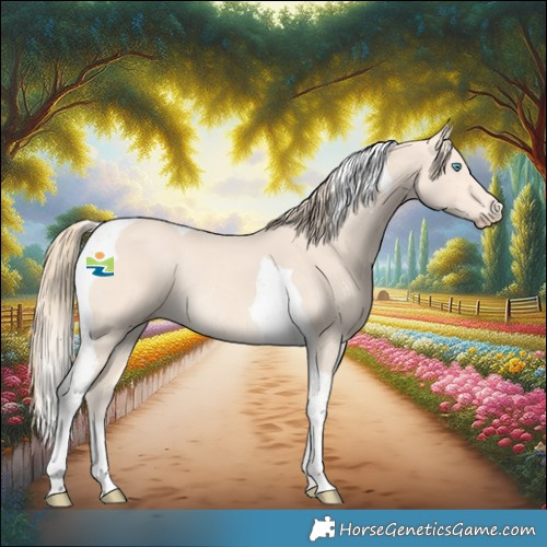 Horse Color:Perlino Tobiano Rabicano 