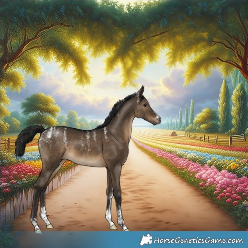 Horse Color:Powder White Gray Brown Dun 