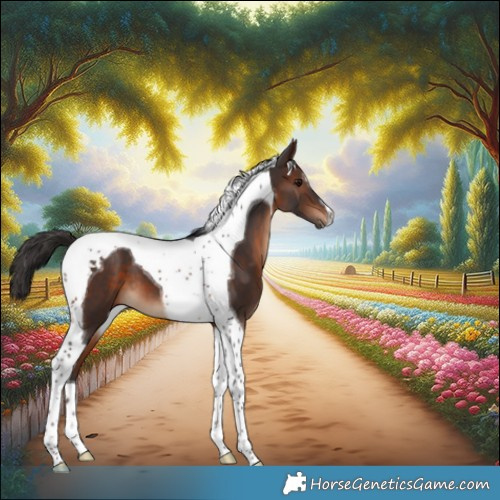 Horse Color:Brown Tobiano 