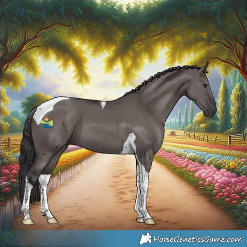 Horse Color:Smoky Grullo Tobiano 