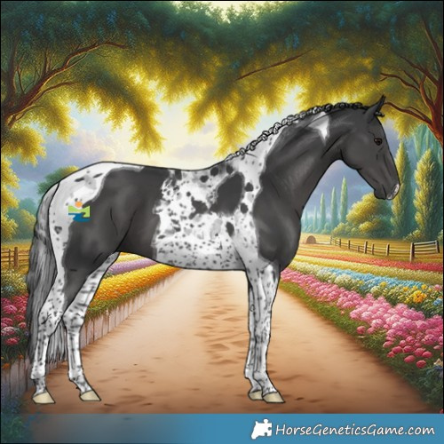 Horse Color:Black Tobiano 