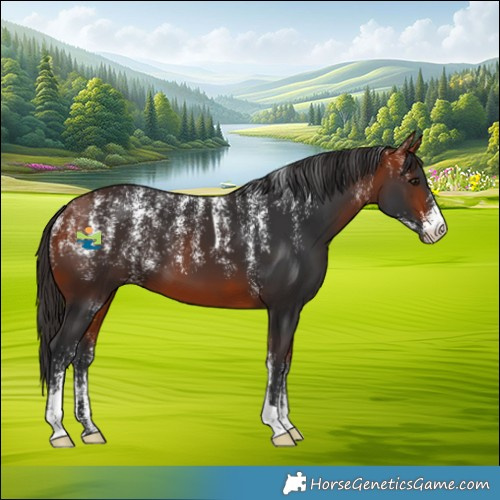 Horse Color:Powder White Bay 
