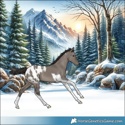 Horse Color:Smoky Grullo Tobiano Appaloosa 