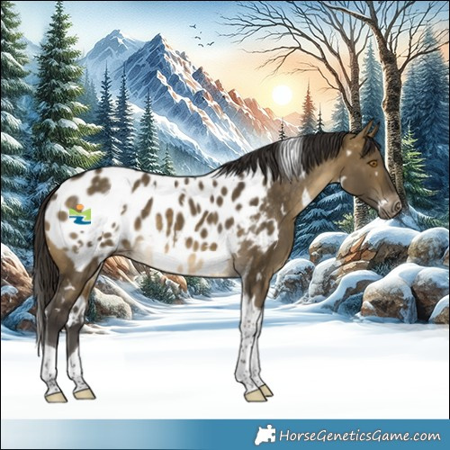 Horse Color:White Spotted Buckskin Dun Tobiano Appaloosa 