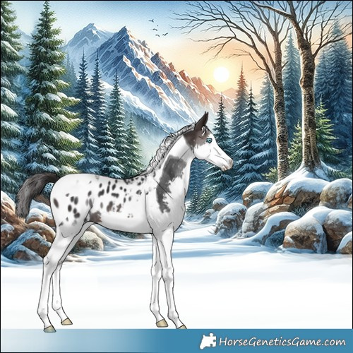 Horse Color:Brown Splash Tobiano Appaloosa 