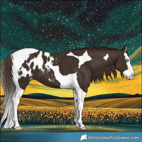 Horse Color:Liver Chestnut Splash Tobiano Blanket 