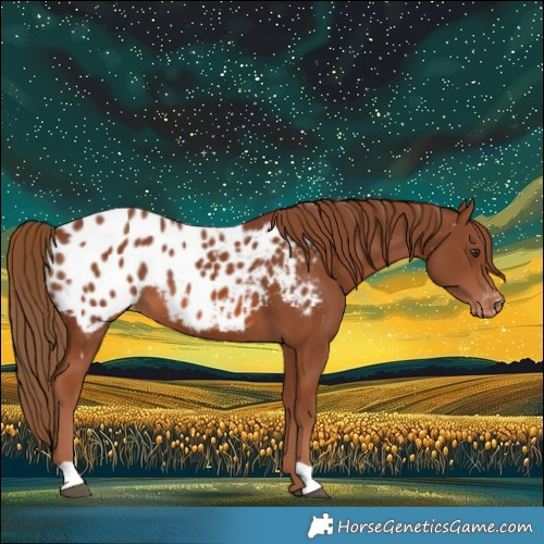 Horse Color:Chestnut Near Leopard