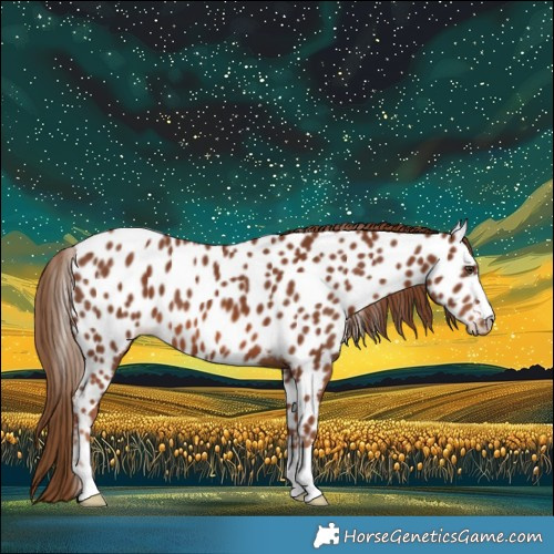Horse Color:Chestnut Near Leopard 
