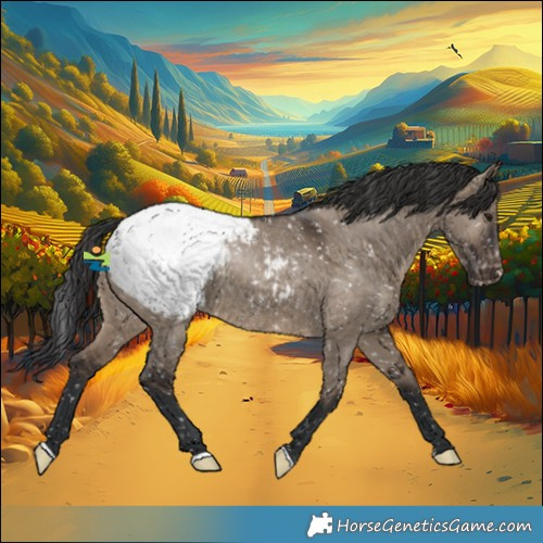 Horse Color:Brown Dun Appaloosa 