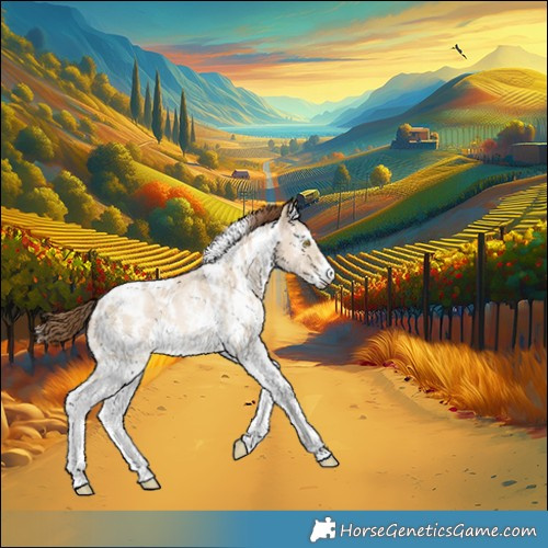 Horse Color:White Spotted Liver Red Dun Pearl Sabino 