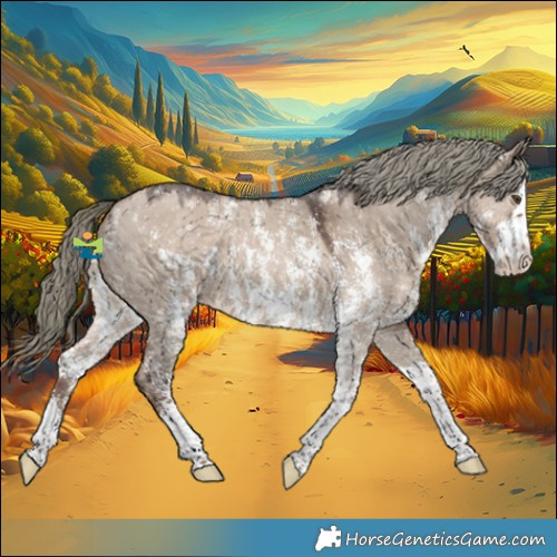 Horse Color:Liver Red Dun Mushroom Sabino Appaloosa 