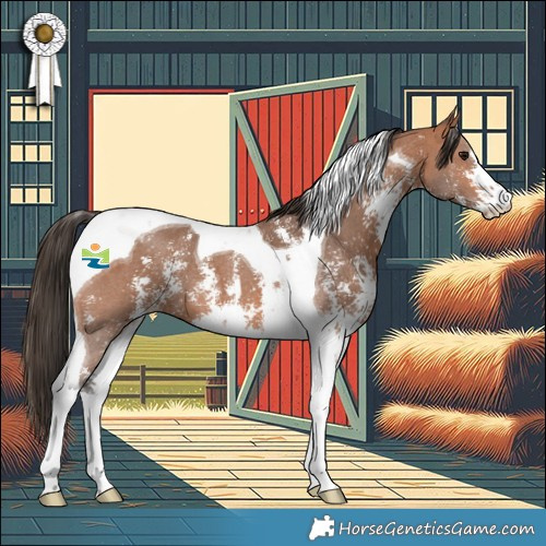 Horse Color:Bay Sabino Tobiano Appaloosa