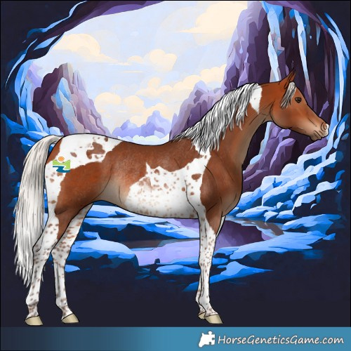 Horse Color:Silver Bay Tobiano Rabicano 