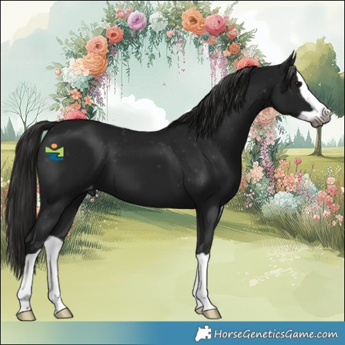 Horse Color:Gray Black Splash Appaloosa 