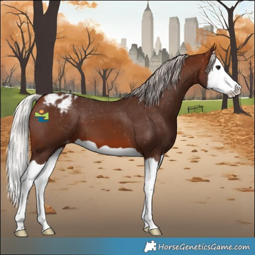 Horse Color:Silver Brown Splash Varnish 