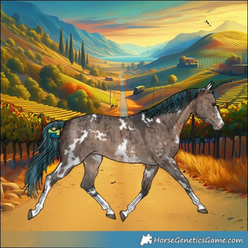 Horse Color:Painted White Spotted Brown Dun Sabino Appaloosa Brindle