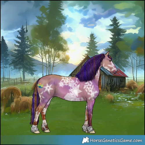 Horse Color:Painted Red Dun Ice 
