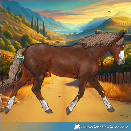 Horse Color:Gray Chestnut 