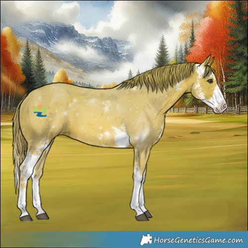 Horse Color:Watercolor Chestnut Sabino Splash 